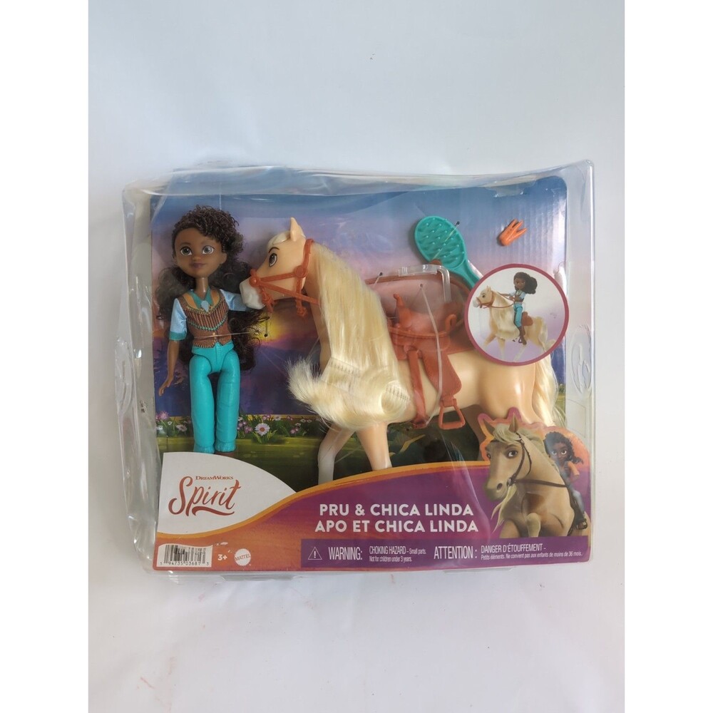 Dreamworks Spirit Pru & Chica Linda African American Doll w/ Horse